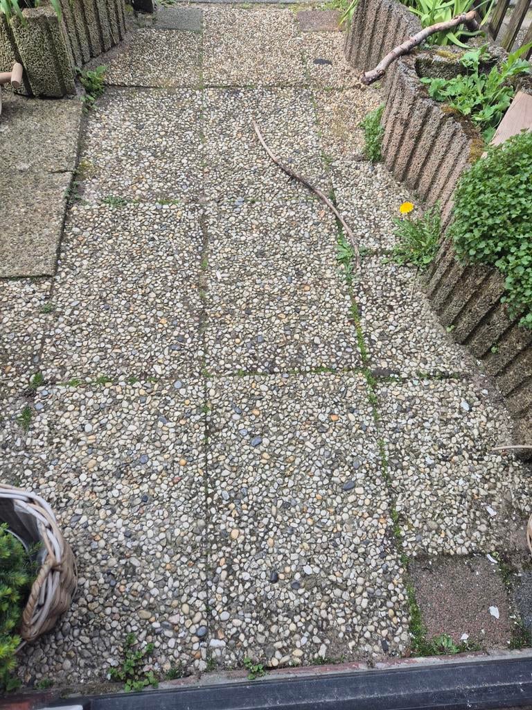 Berggrindtegels - ca. 13 stuks gratis af te halen, Tuin en Terras, Tegels en Klinkers, Ophalen, Gebruikt, Minder dan 5 m², Grind