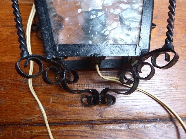smeedijzeren art deco wandlampje, Ophalen of Verzenden