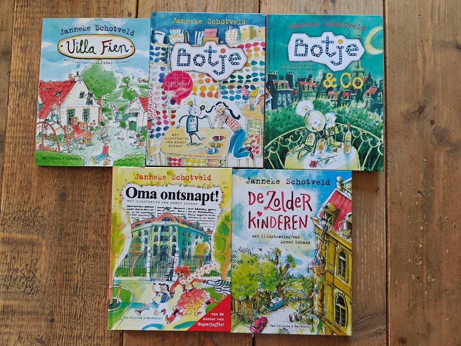 5 Boeken van Janneke Schotveld., Ophalen of Verzenden, Zo goed als nieuw