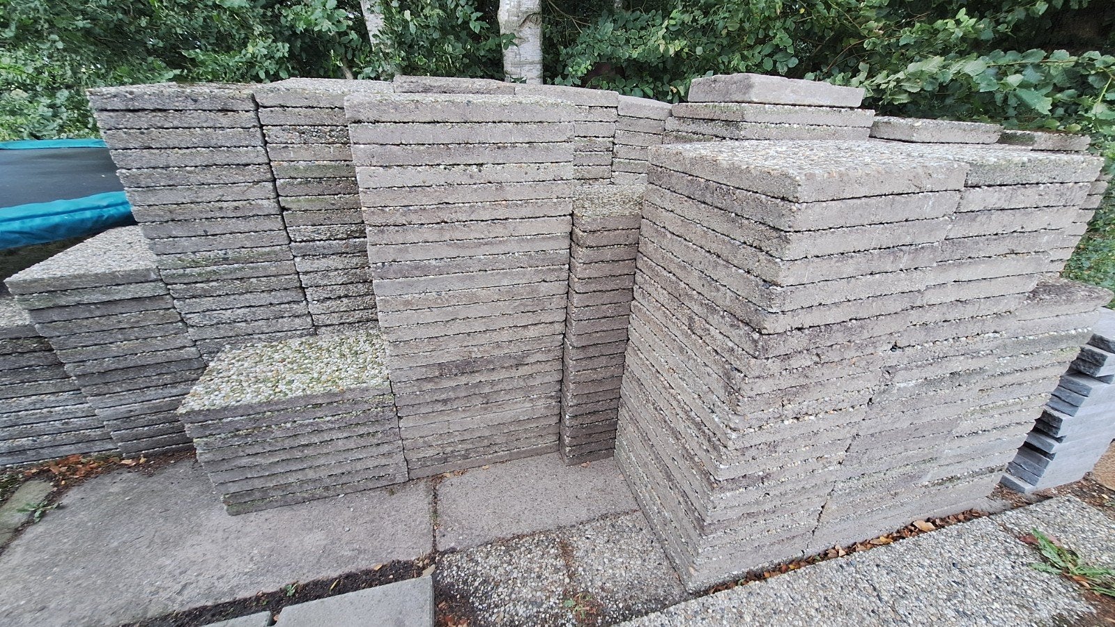 Gratis grindtegels 60 x 40 / 40 x 40 / 50 x 50, Ophalen, Gebruikt, Beton