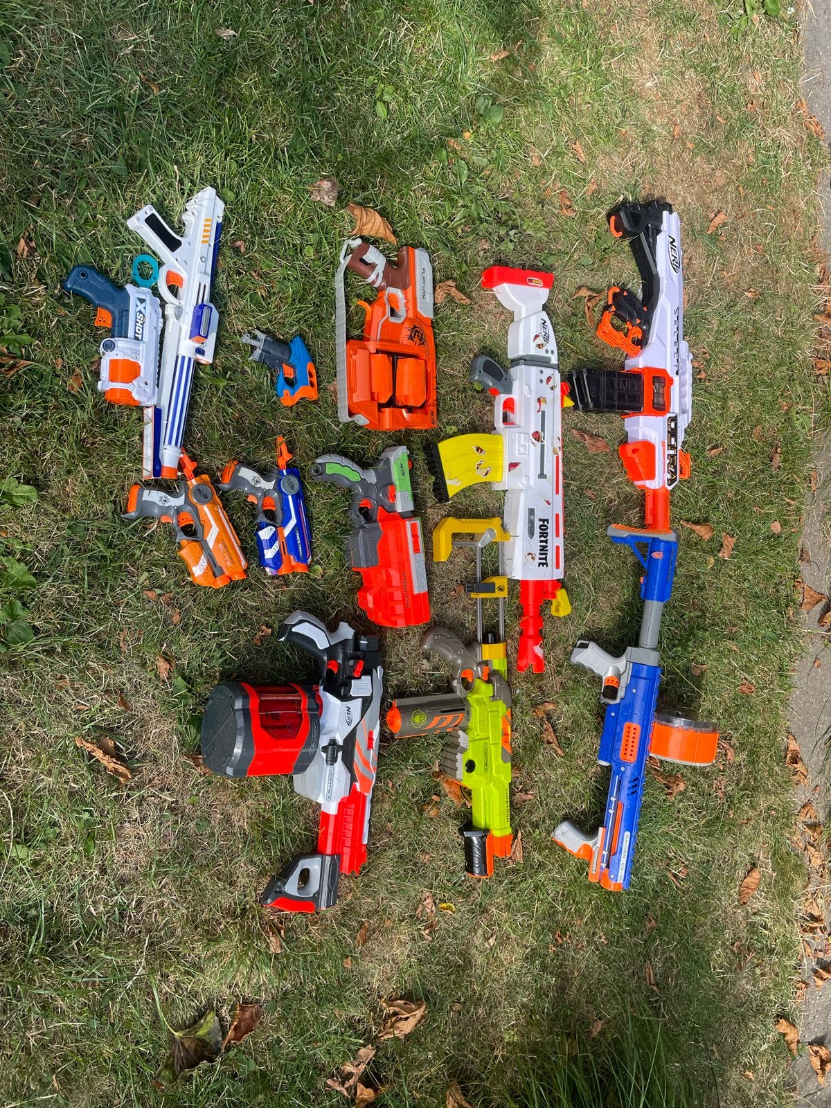 Grote Nerf & X-Shot Blaster Bundel - Fortnite & Meer!, Ophalen, Gebruikt, Jongen of Meisje