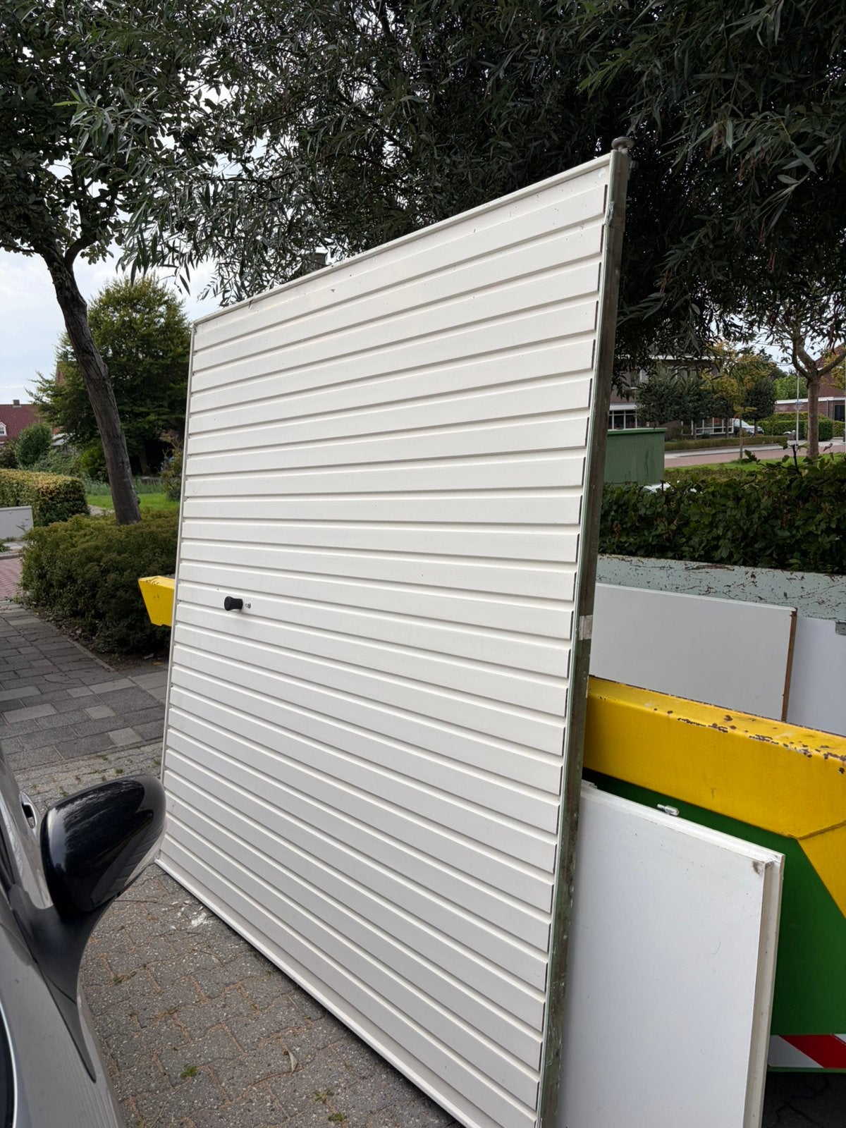 Garage stalen kanteldeur (compleet), Doe-het-zelf en Verbouw, Ophalen, Gebruikt, 200 cm of meer, 200 cm of meer