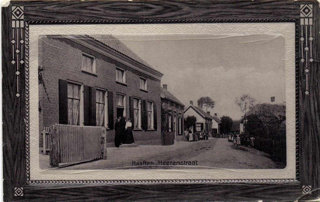 Haaften - Heerenstraat - dorpsgezicht - ongelopen, Verzamelen, Verzenden, Voor 1920, Ongelopen, Gelderland