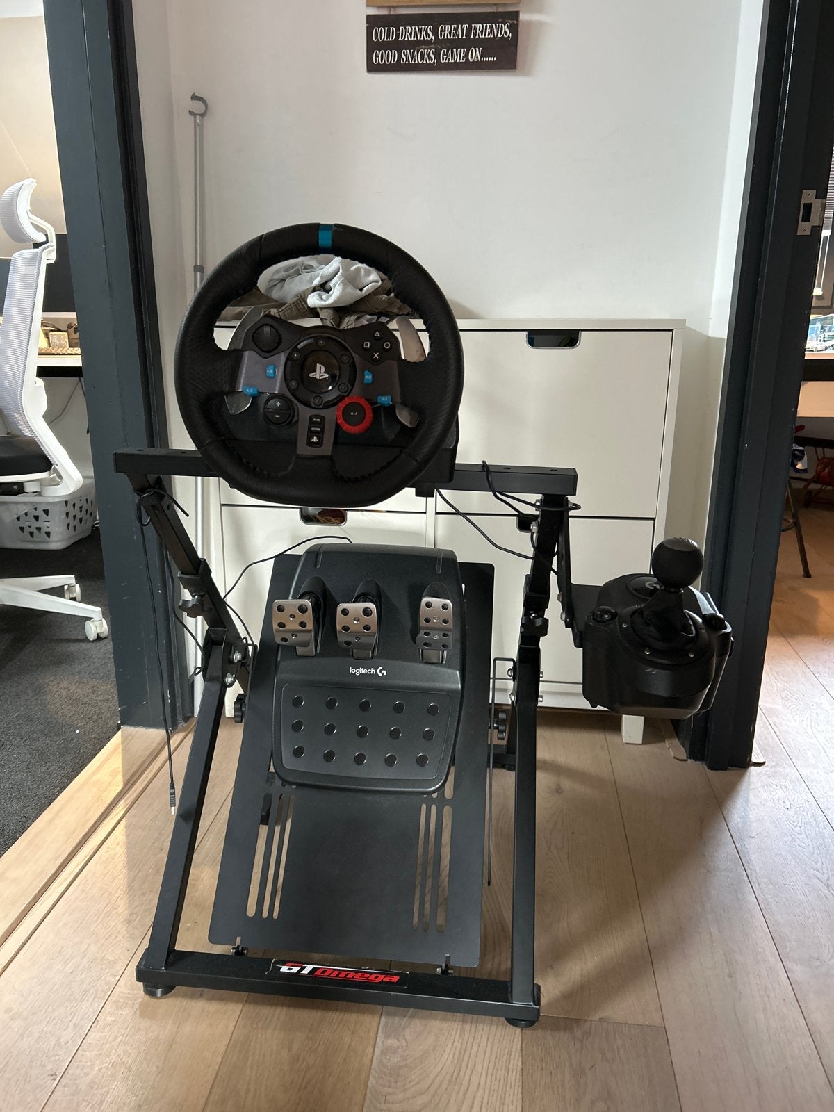 Logitech G29 racestuur met GT Omega stand, Ophalen, Racestuur, Gebruikt, Force feedback