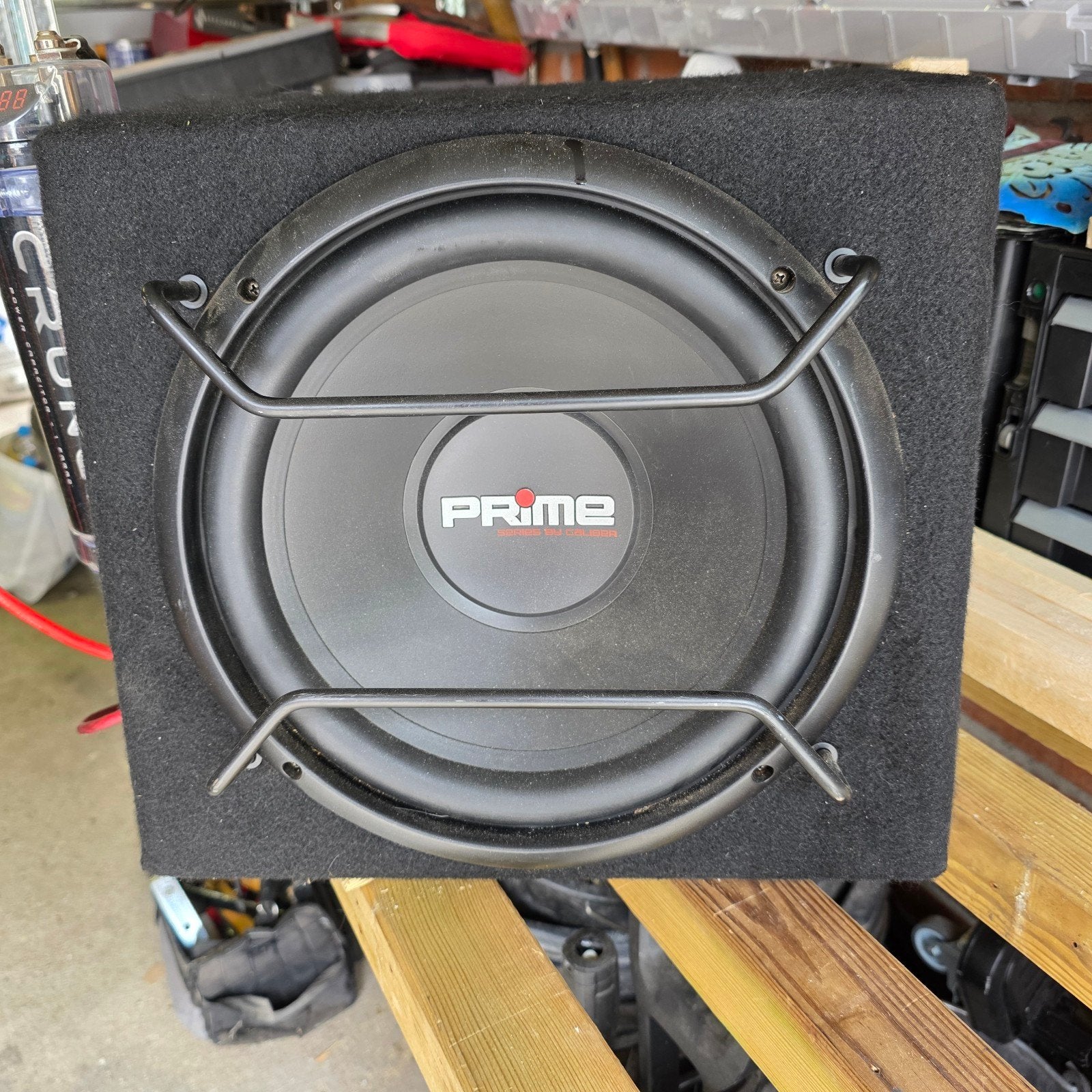 Caliber BC 112SA 600 Watt actieve subwoofer met Crunch, Ophalen, Gebruikt