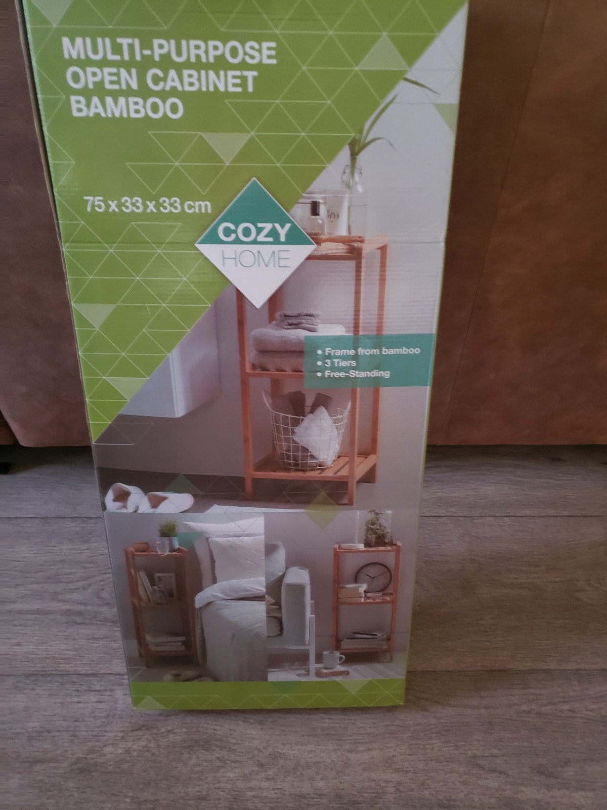 Multifunctioneel open bamboe rek 75x33x33 cm, Ophalen of Verzenden