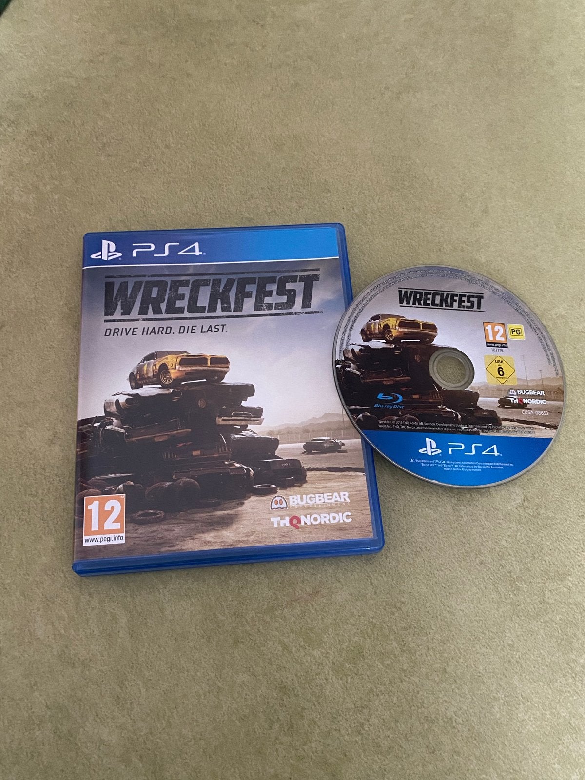 Wreckfest PS4 Game Disc - Zo goed als nieuw, Ophalen, Zo goed als nieuw, Racen en Vliegen, Vanaf 12 jaar