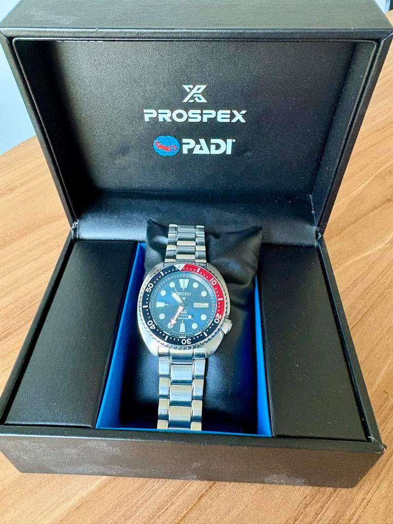 Seiko SRPA21J1 Prospex PADI Special Edition “Turtle”., Sieraden, Tassen en Uiterlijk, Horloges | Heren, Staal, Polshorloge, Nieuw