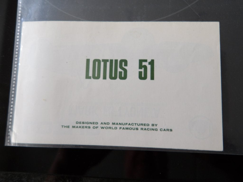 Lotus 51  Brochure, Ophalen of Verzenden, Zo goed als nieuw, Overige merken, Lotus Cars