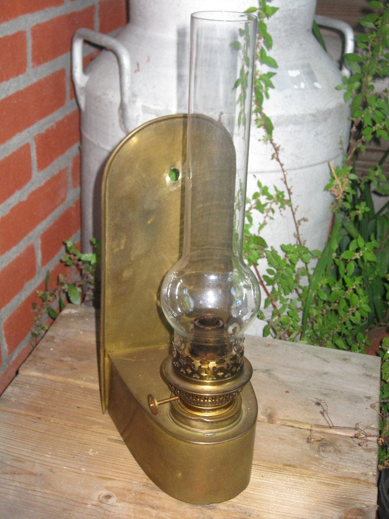 Messing Olielamp Schotlamp Kosmosbrander, Ophalen
