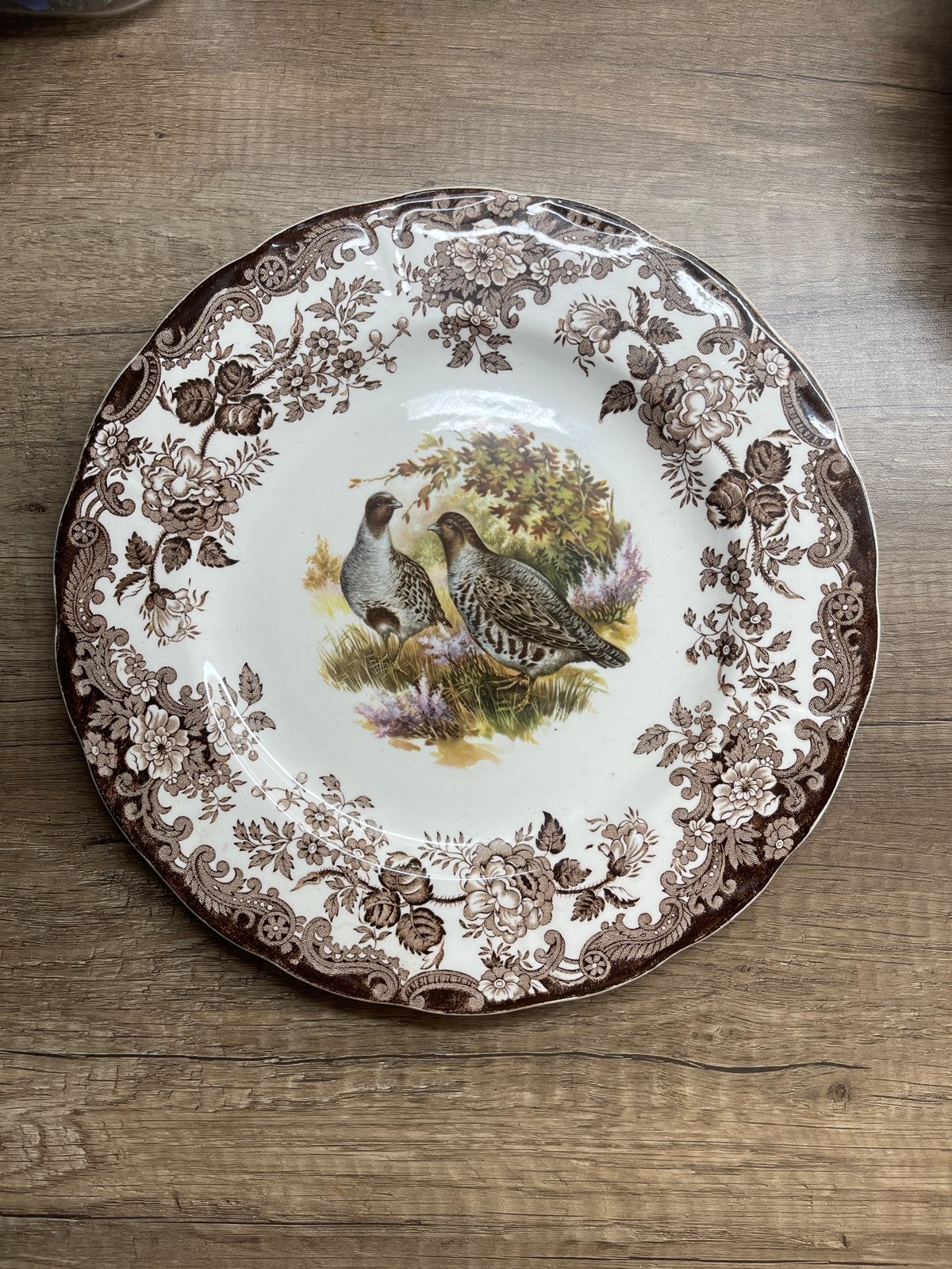 Palissy Game Series bord met patrijzen, Royal Worcester, Ophalen of Verzenden