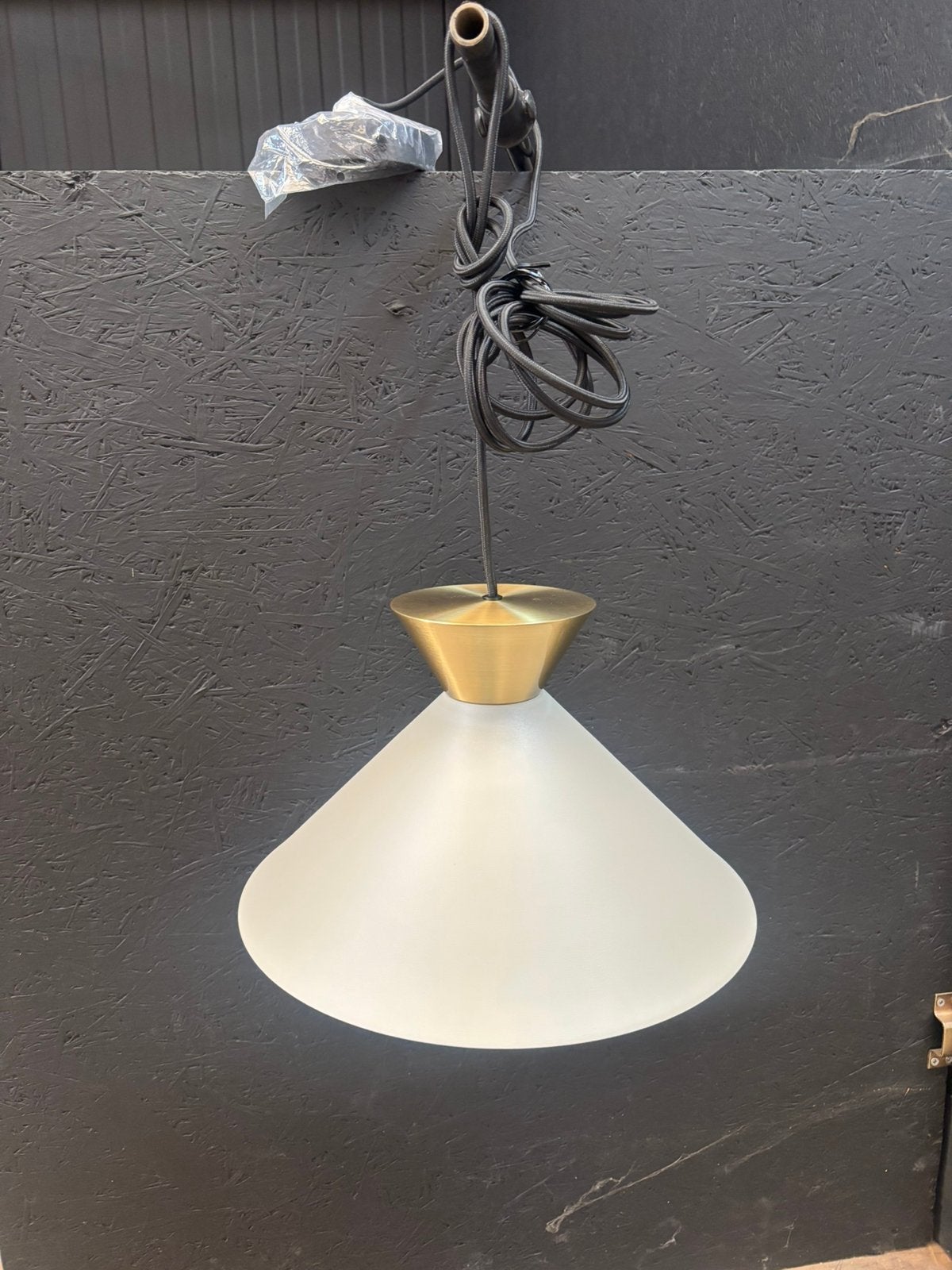 Hanglamp Beige Nieuw, Ophalen of Verzenden, Nieuw, Metaal, E27 (groot)