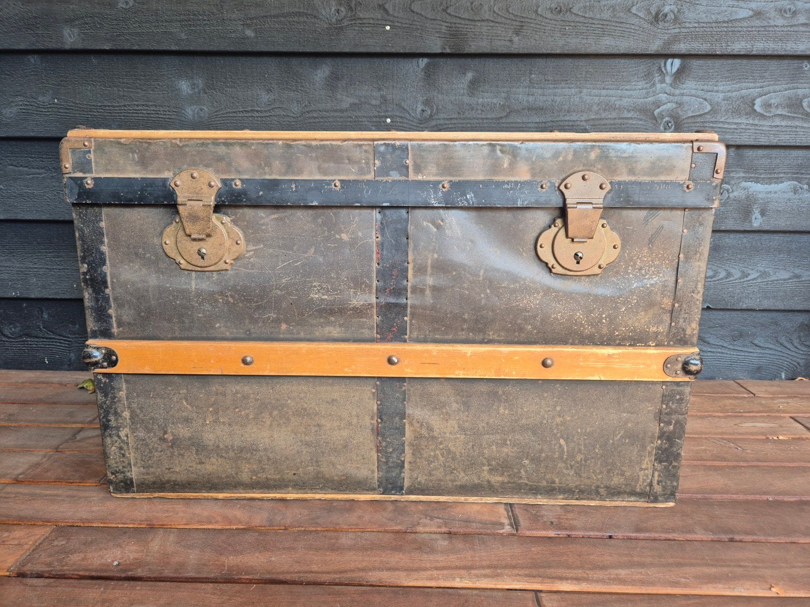 Prachtige antieke dekenkist, Ophalen, 50 – 75, Gebruikt, 50 tot 100 cm