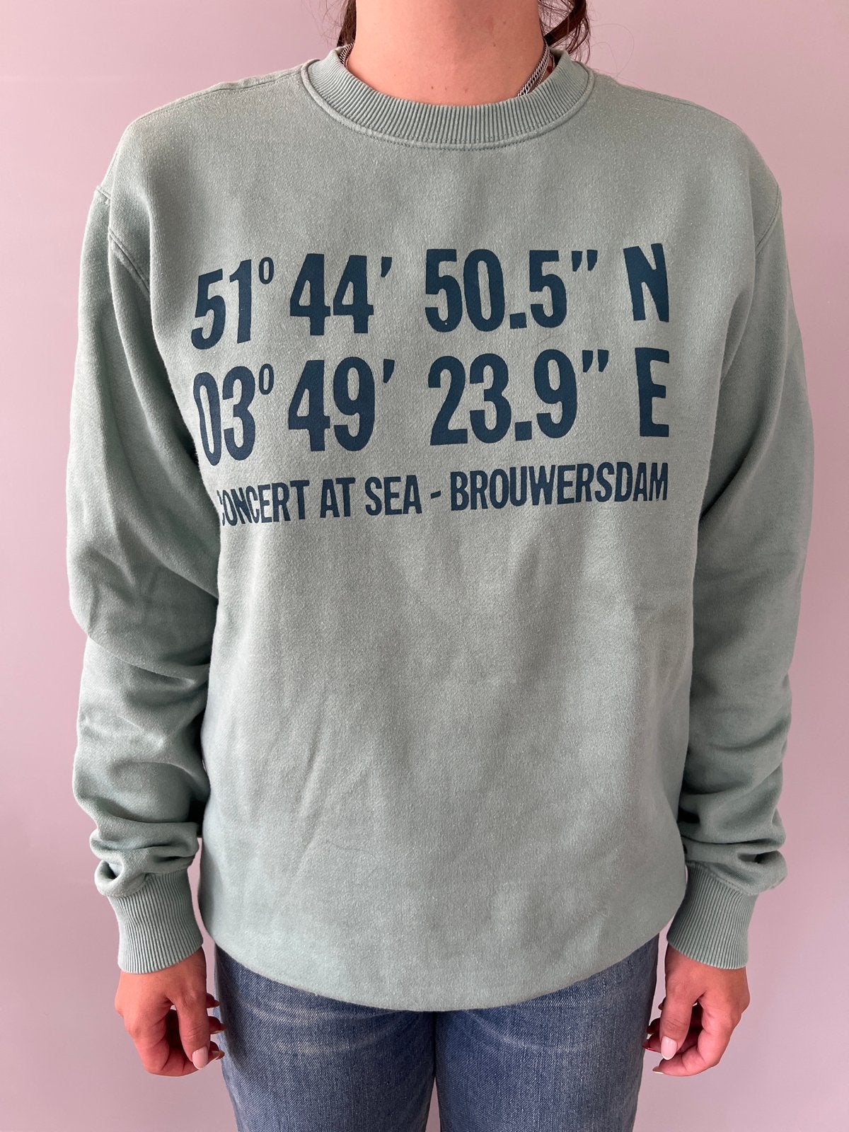 Concert at Sea Brouwersdam sweater, Ophalen of Verzenden, Gedragen, Maat 38/40 (M), Groen