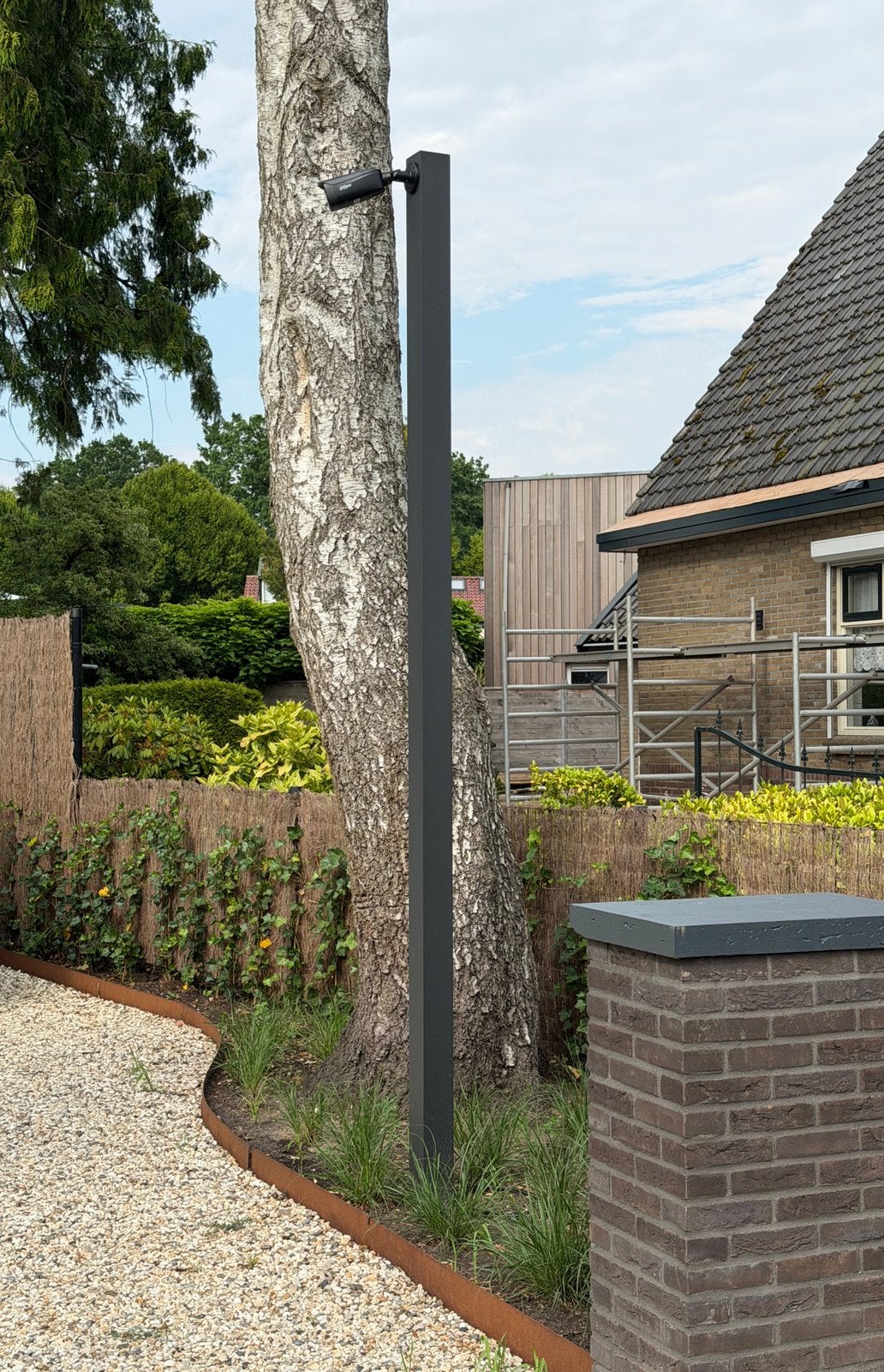 Maatwerk beveiligings camera mast / paal Aluminium, Ophalen, Nieuw, Buitencamera