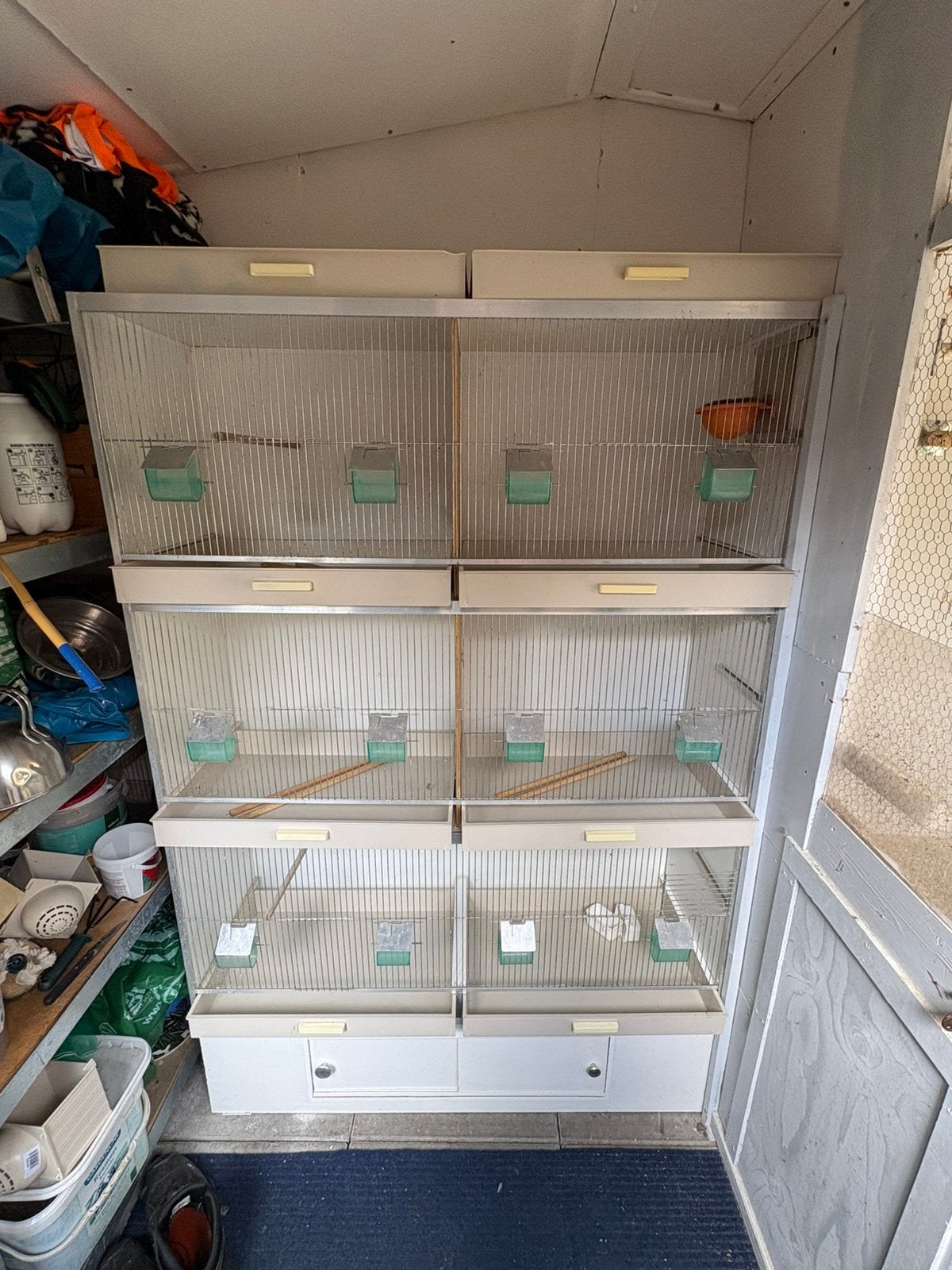 broedkooi-stelling, Ophalen, Gebruikt, Hout, Broedkooi of Kweekkooi