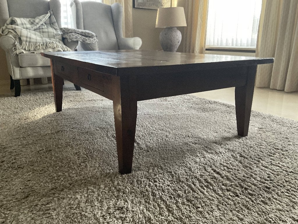Eiken salontafel, Ophalen, 100 tot 150 cm, Eikenhout, 50 tot 100 cm