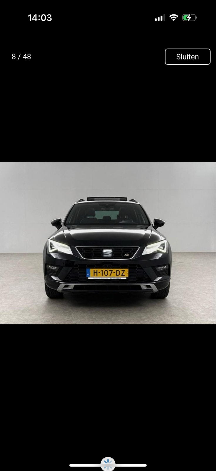 Seat Ateca 1.5 Ecotsi 150pk Dsg-7 2020 Zwart, Auto's, 1498 cc, 4 cilinders, Ateca, Zwart