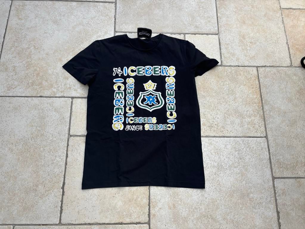 Iceberg T-shirt Maat M, Ophalen of Verzenden, Nieuw, Maat 48/50 (M), Zwart