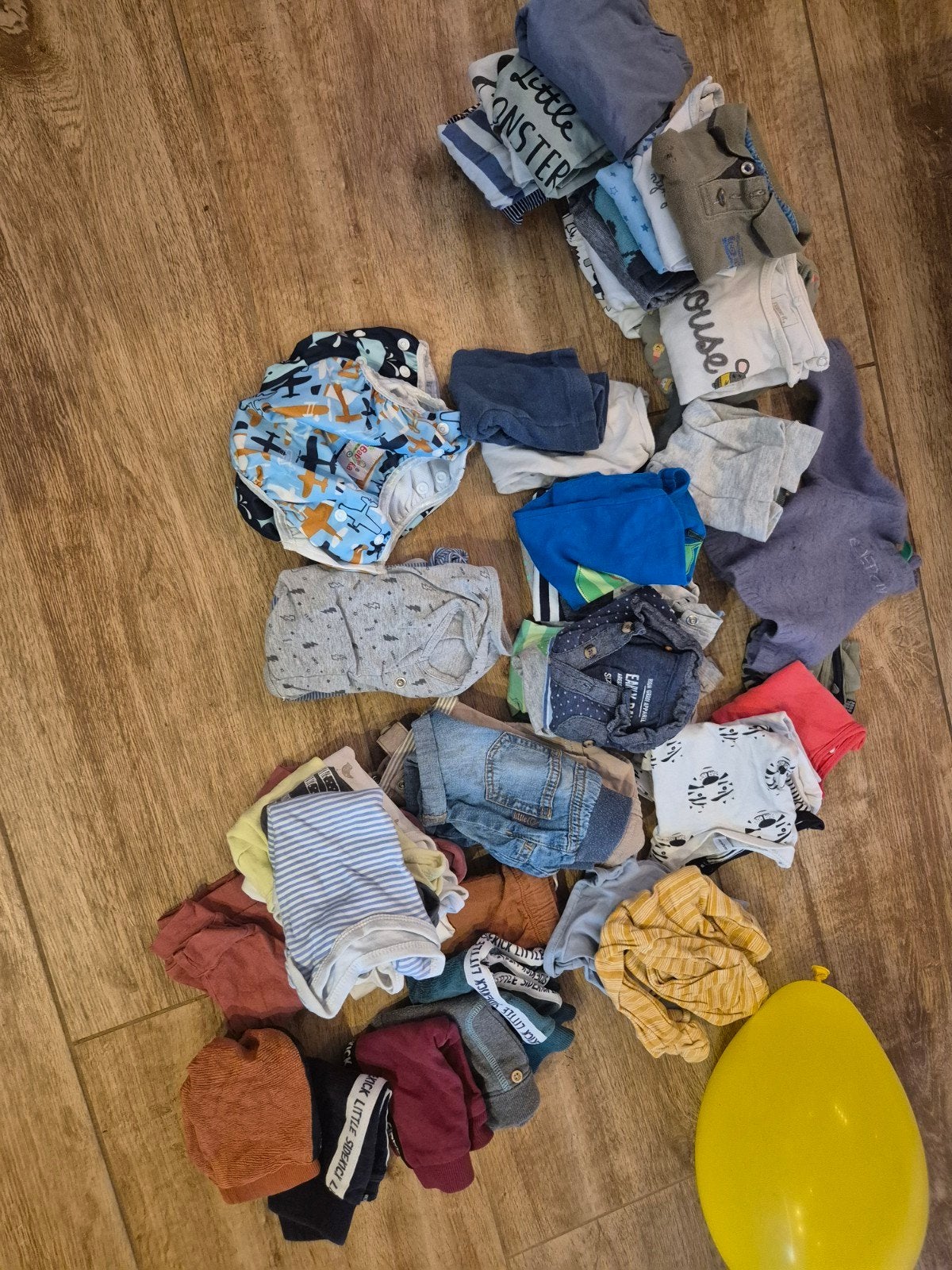 Kledingpakket baby maat 50/56: rompers, shirts, broeken, Ophalen of Verzenden, Zo goed als nieuw, Maat 50