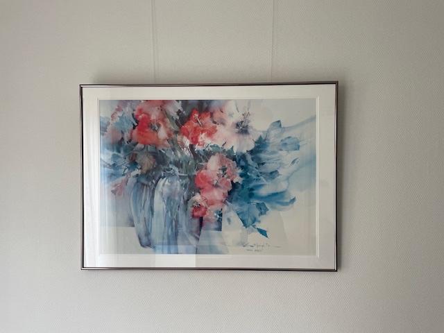 Three Vases van Brent Heighton ingelijst, Huis en Inrichting, Woonaccessoires | Schilderijen, Tekeningen en Foto's, Ophalen, Gebruikt