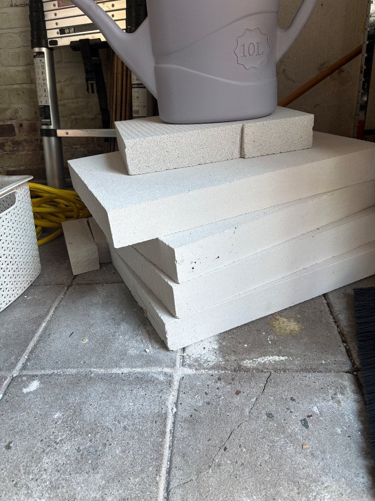 Cellenbetonblokken 4 stuks, Doe-het-zelf en Verbouw, Metselstenen, Ophalen, Nieuw, Beton