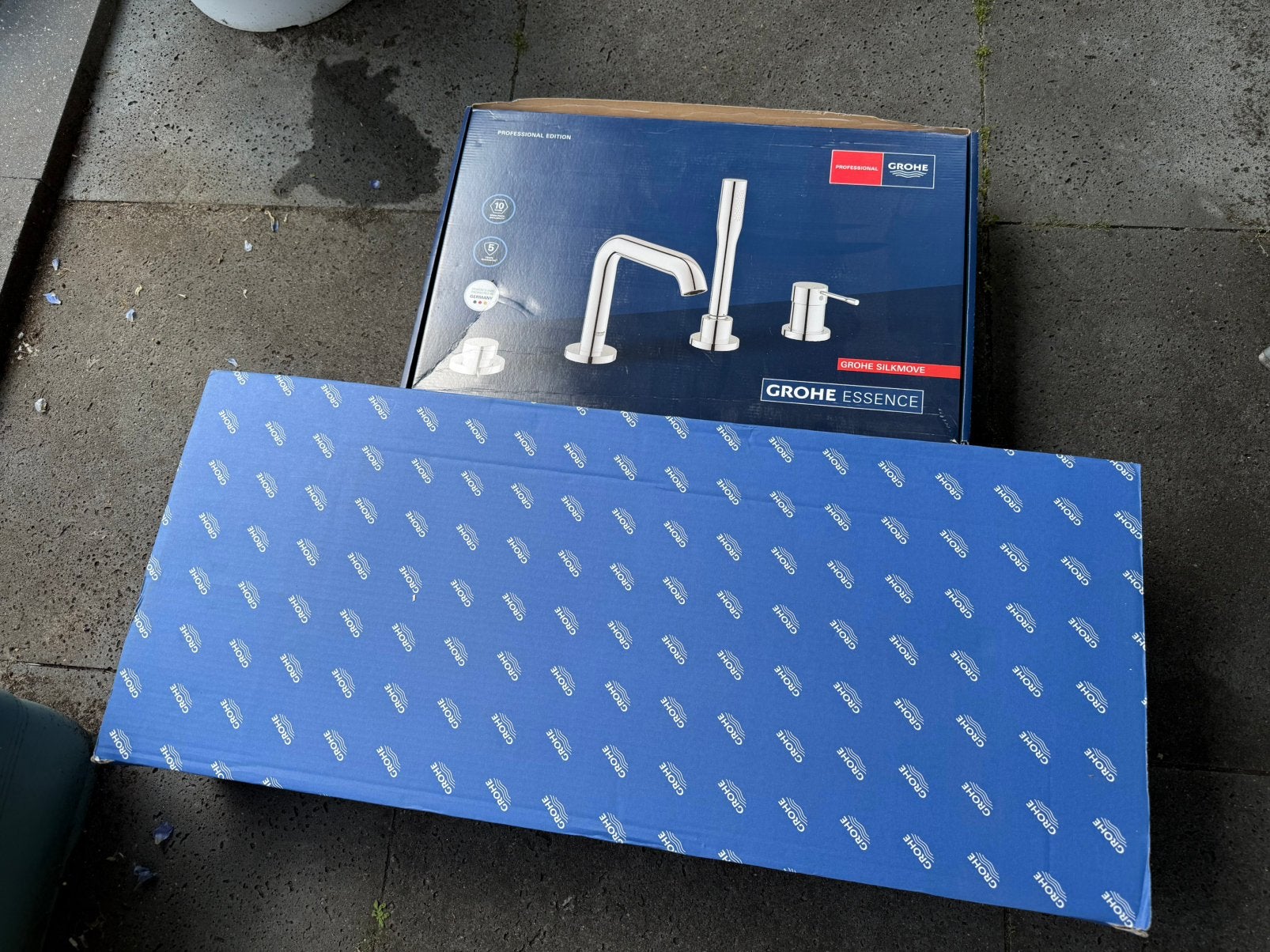 Grohe Essence 4-gats badrandkraan + Atrio inbouwdeel | Nieuw, Ophalen, Nieuw, Chroom, Douche