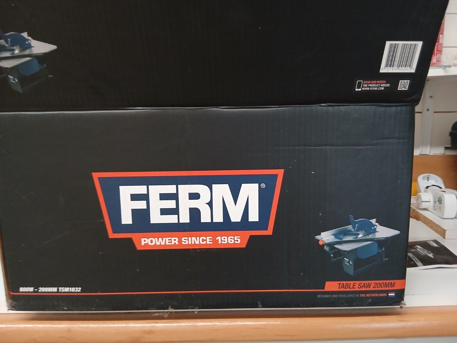 Ferm Zaagtafel 800W - 200mm TSM1032, Ophalen, Gebruikt, Cirkelzaag, 600 tot 1200 watt