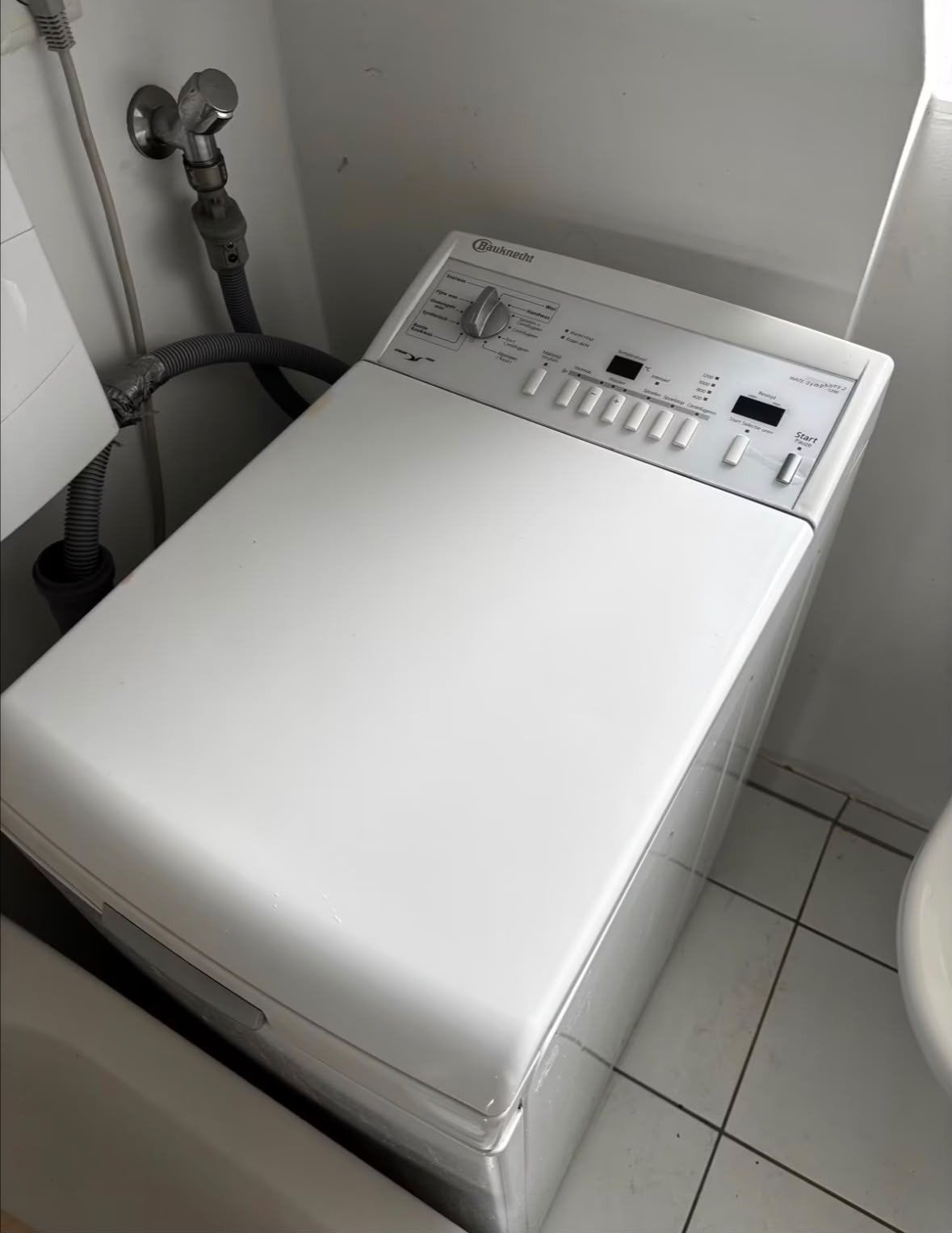 Bauknecht Bovenlader Wasmachine - Goede Staat, Witgoed en Apparatuur, Ophalen, Gebruikt, Bovenlader, 90 tot 95 cm