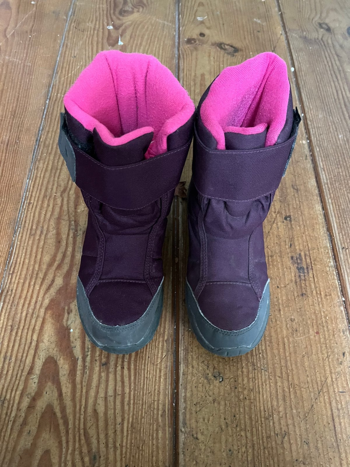 Snowboots, maat 35, paars, Decathlon, Gebruikt, Jongen of Meisje, Ophalen of Verzenden, Laarzen