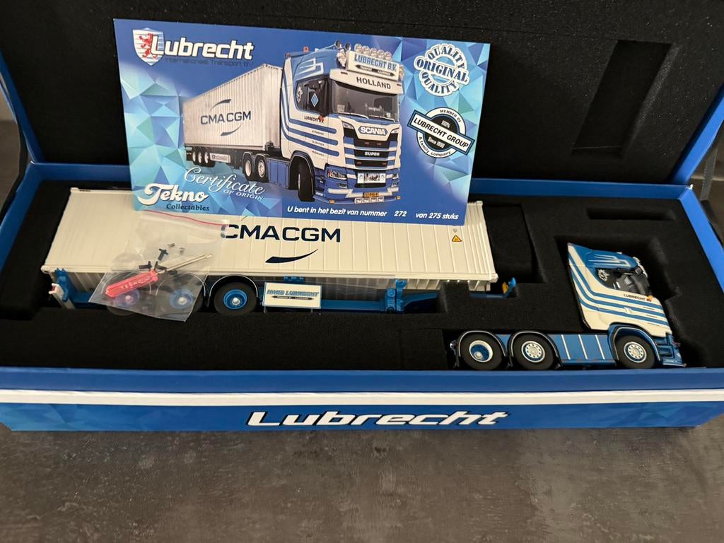 Tekno Scania - Hans Lubrecht, Ophalen of Verzenden, Zo goed als nieuw, Bus of Vrachtwagen, Tekno