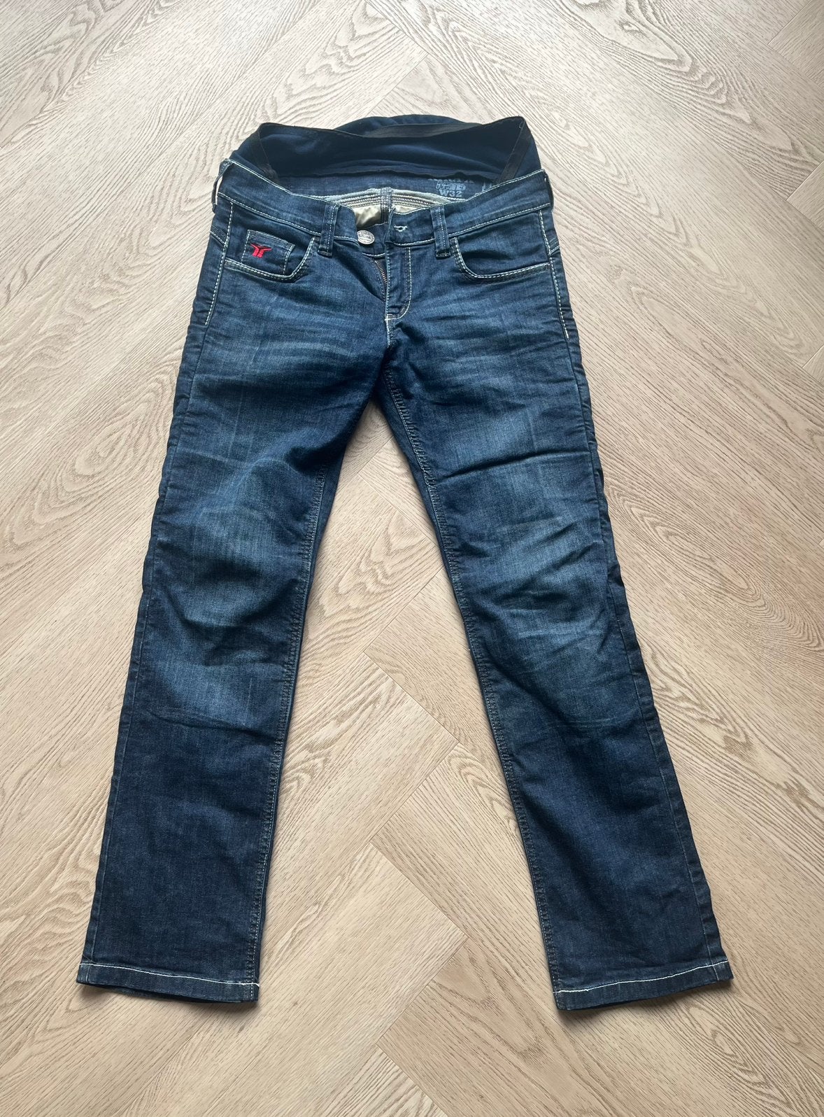 Dames spijkerbroek motor, Ophalen of Verzenden, Tweedehands, Dames, Broek | textiel