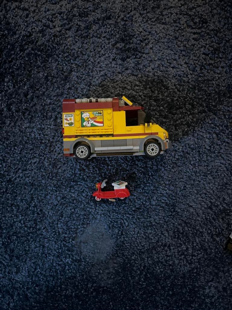Lego City Pizzawagen met accessoires, City, Lego, Ophalen of Verzenden, Zo goed als nieuw