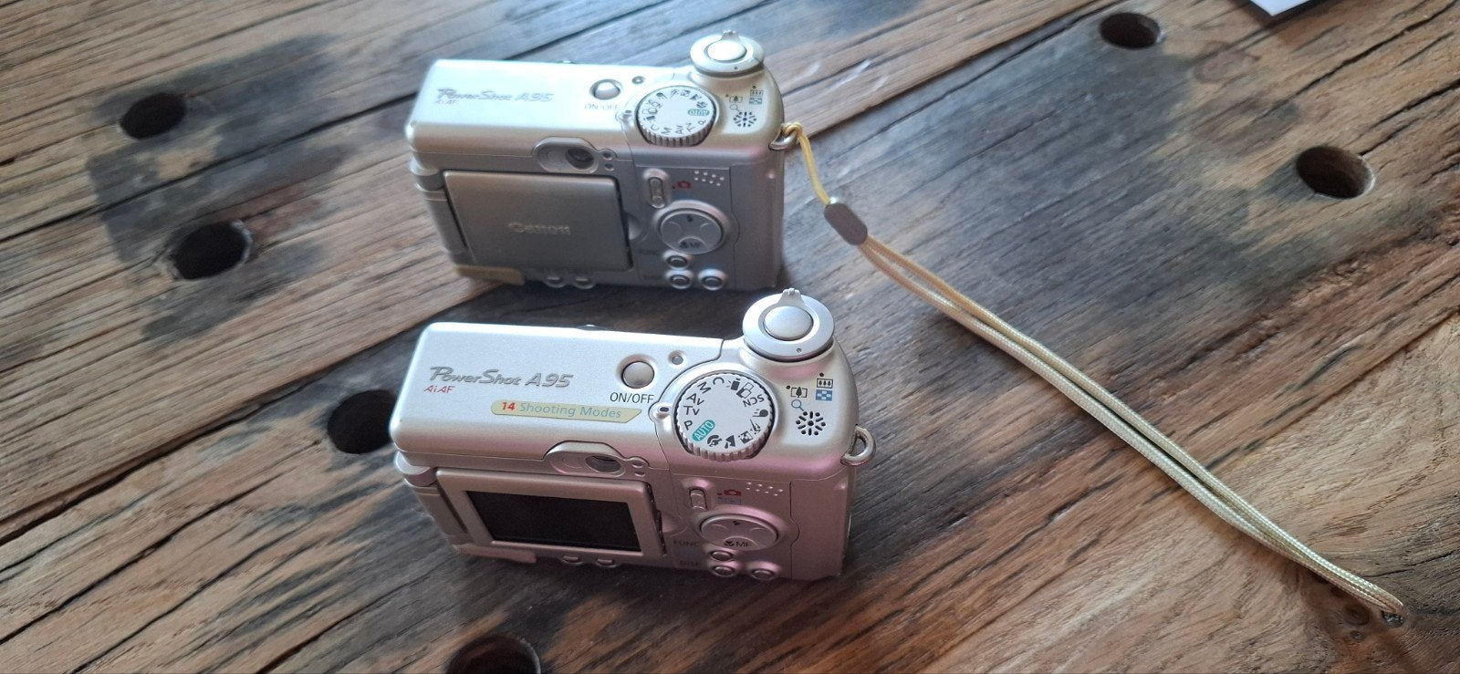 Canon PowerShot A95 met onderwaterhuis (2 camera's), Ophalen, Compactcamera, Inclusief onderwaterhuis, Complete set