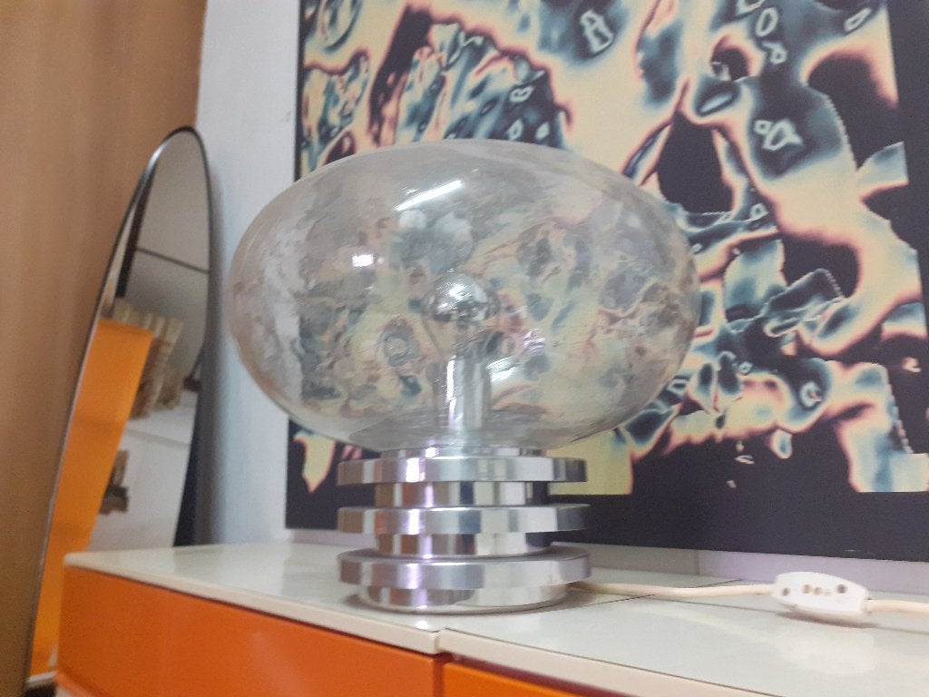 Temde space age tafellamp jaren 60 70 design 33 cm x 30 hoog, Temde, Gebruikt, ?, ?