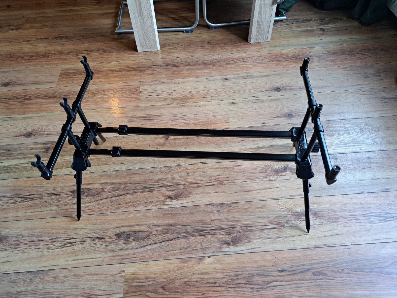 NGT dual line Rod pod voor 3 hengels met fox steuntjes, Ophalen, Gebruikt, Overige typen