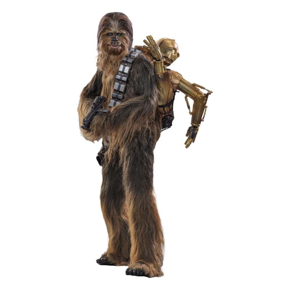 Hot Toys Star Wars Episode V Chewbacca with C-3PO 1:6 Figure, Hot Toys, Heo, Nieuw, Ophalen of Verzenden