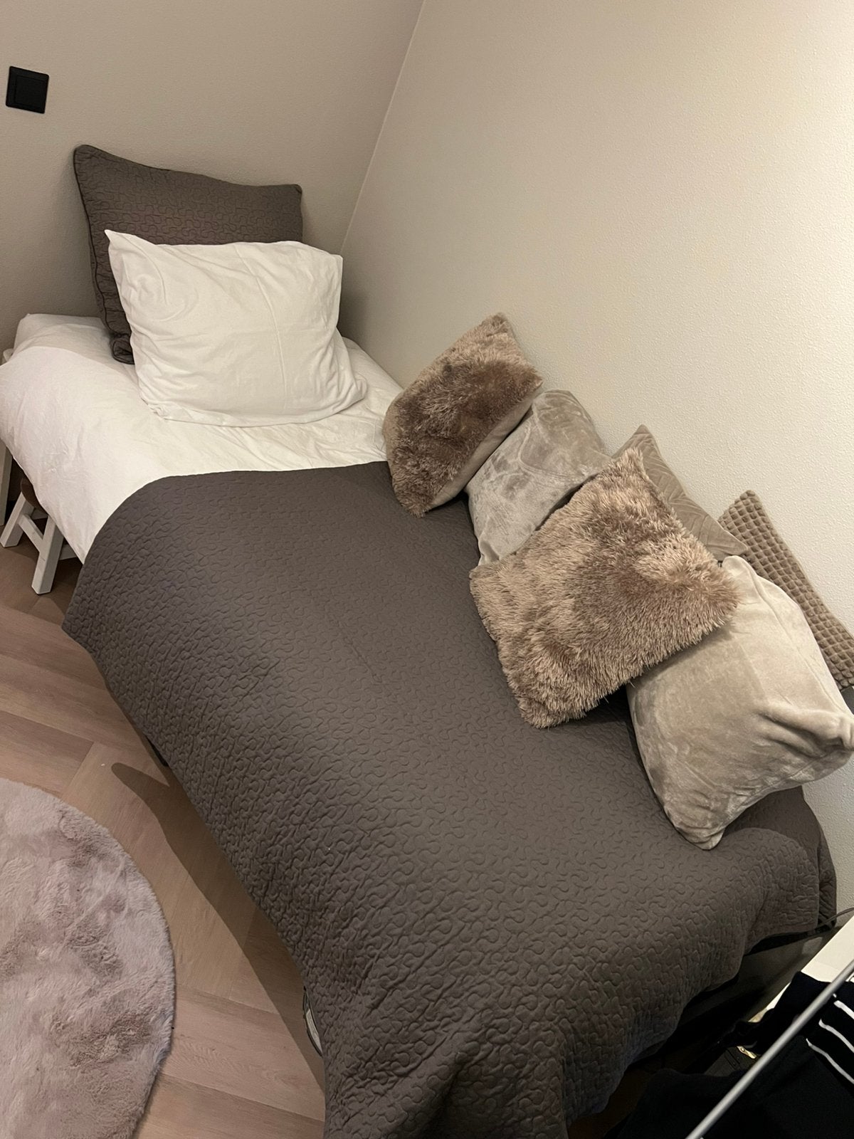 Auping Auronde Eenpersoonsbed, Huis en Inrichting, Slaapkamer | Bedden, Ophalen, Overige materialen, 90 cm, Eenpersoons