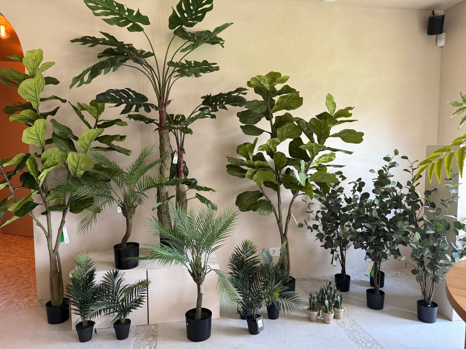 Set van 19 hoogwaardige kunstplanten - Nieuw met kaartje, Ophalen, Binnen, Groen, Kunstplant