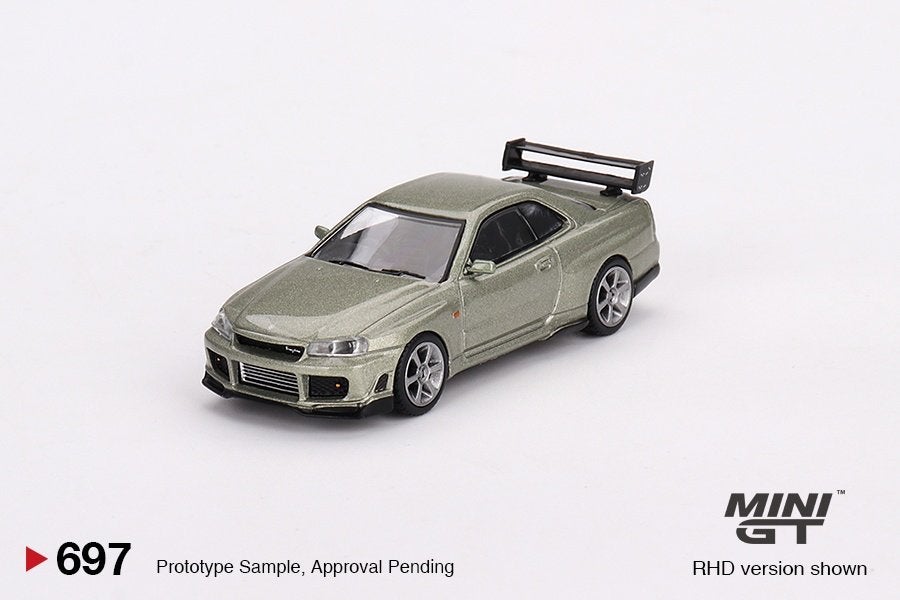 Mini GT Nissan Skyline GT-R (R34) Tommykaira R-z Millenium, Www.rubensmodelautos.nl, Auto, Nieuw, Ophalen of Verzenden