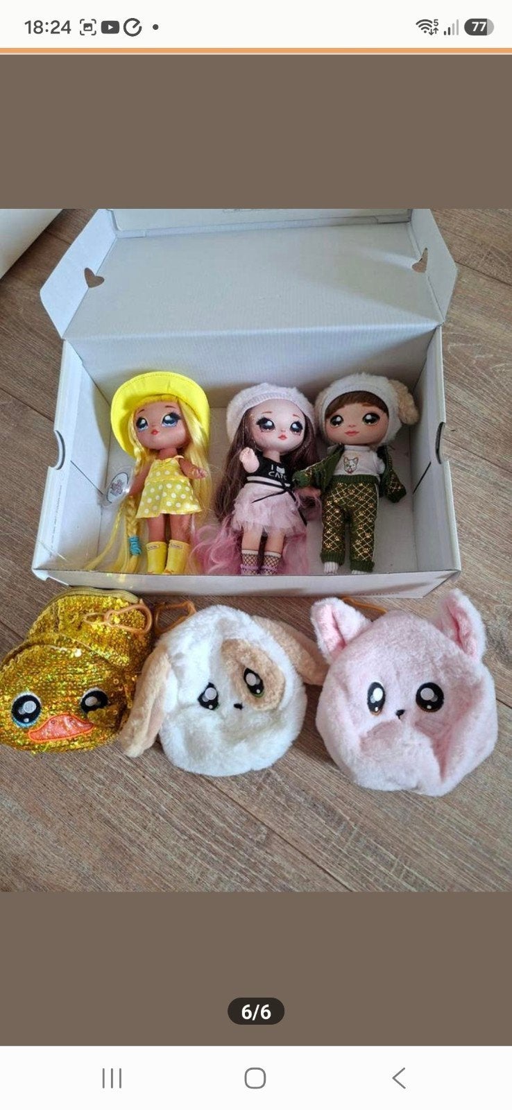 Na na poppetjes met tasje., Ophalen of Verzenden, Zo goed als nieuw