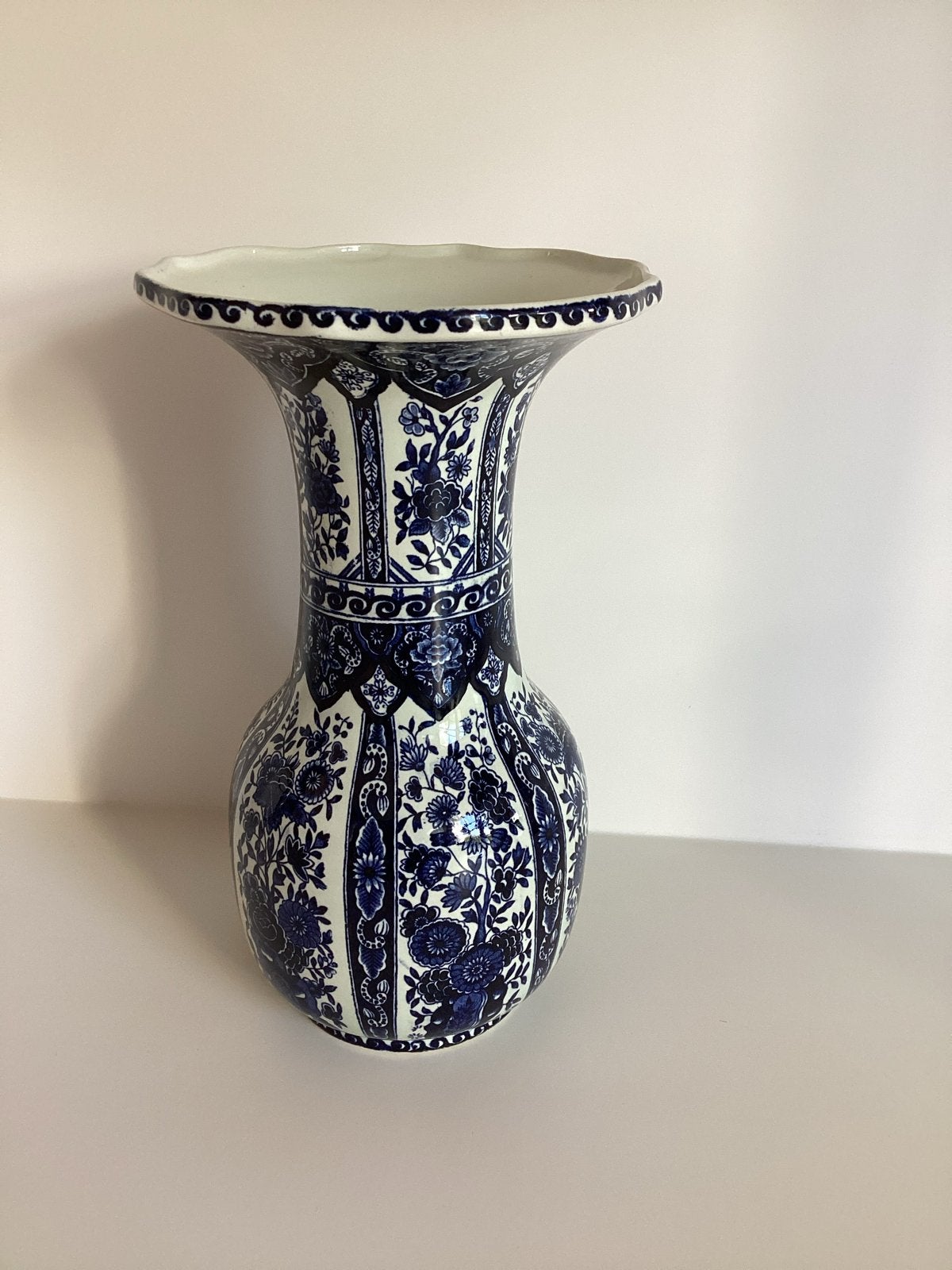 Vintage Boch Delfts vaas - Perfecte staat, Antiek en Kunst, Ophalen