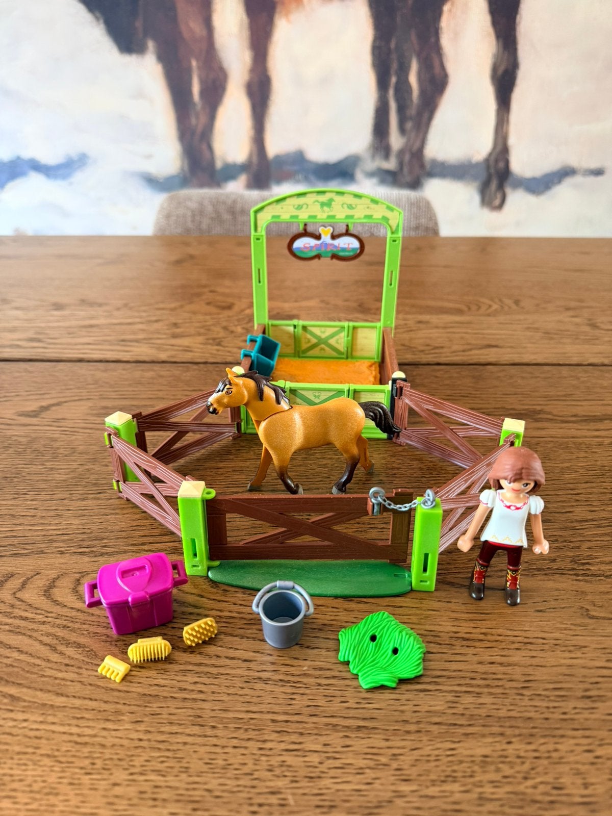 Playmobil Spirit set 9478 Spirit & Lucky met stal, Gebruikt, Complete set, Ophalen of Verzenden, Figuren