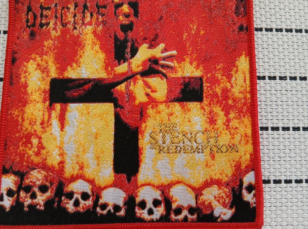 Deicide stench of redemption patch d90 ltd edition metal, Ophalen of Verzenden, Nieuw, Kleding
