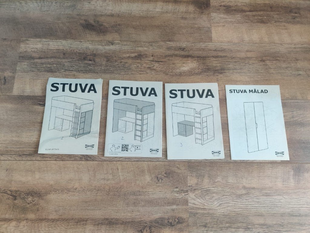 Ikea stuva hoogslaper, Ophalen, 180 cm of meer, Lattenbodem, 100 cm of meer