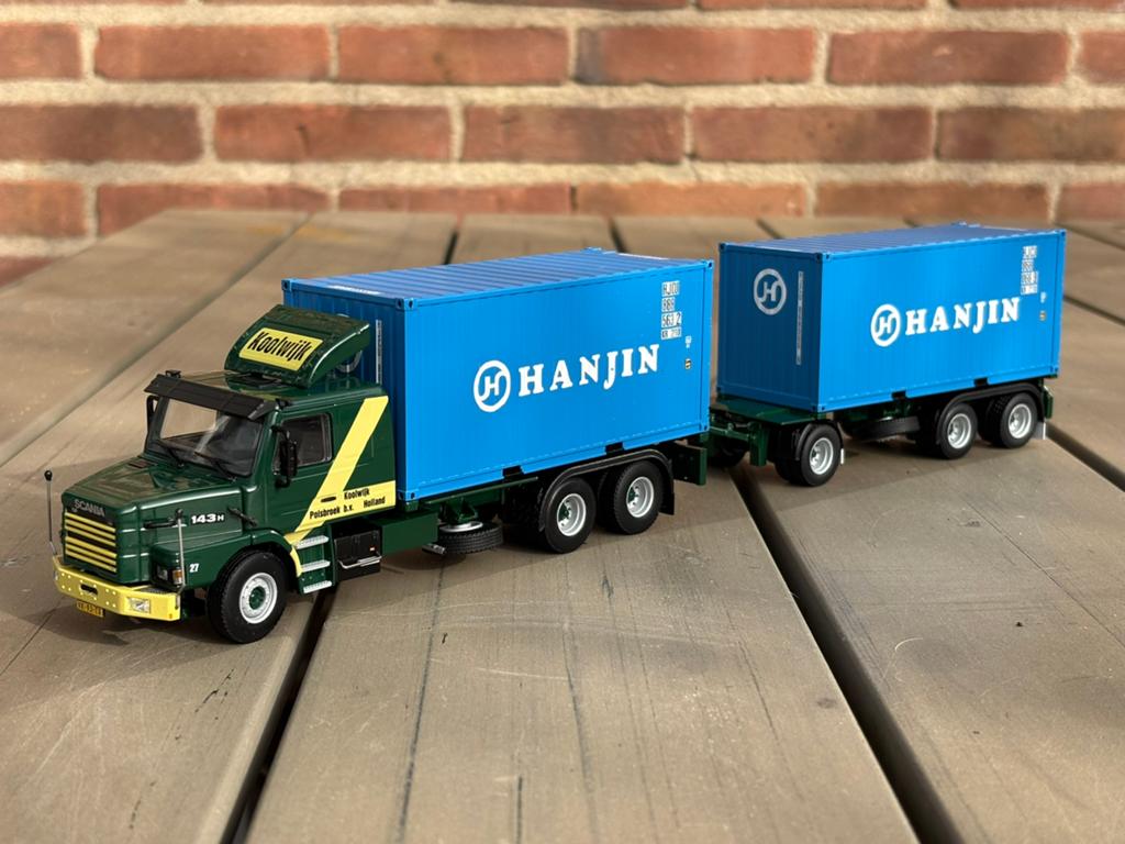 WSI Koolwijk Scania 3-Series Torpedo 6x2 Tag, Ophalen of Verzenden, Zo goed als nieuw, Bus of Vrachtwagen, Wsi