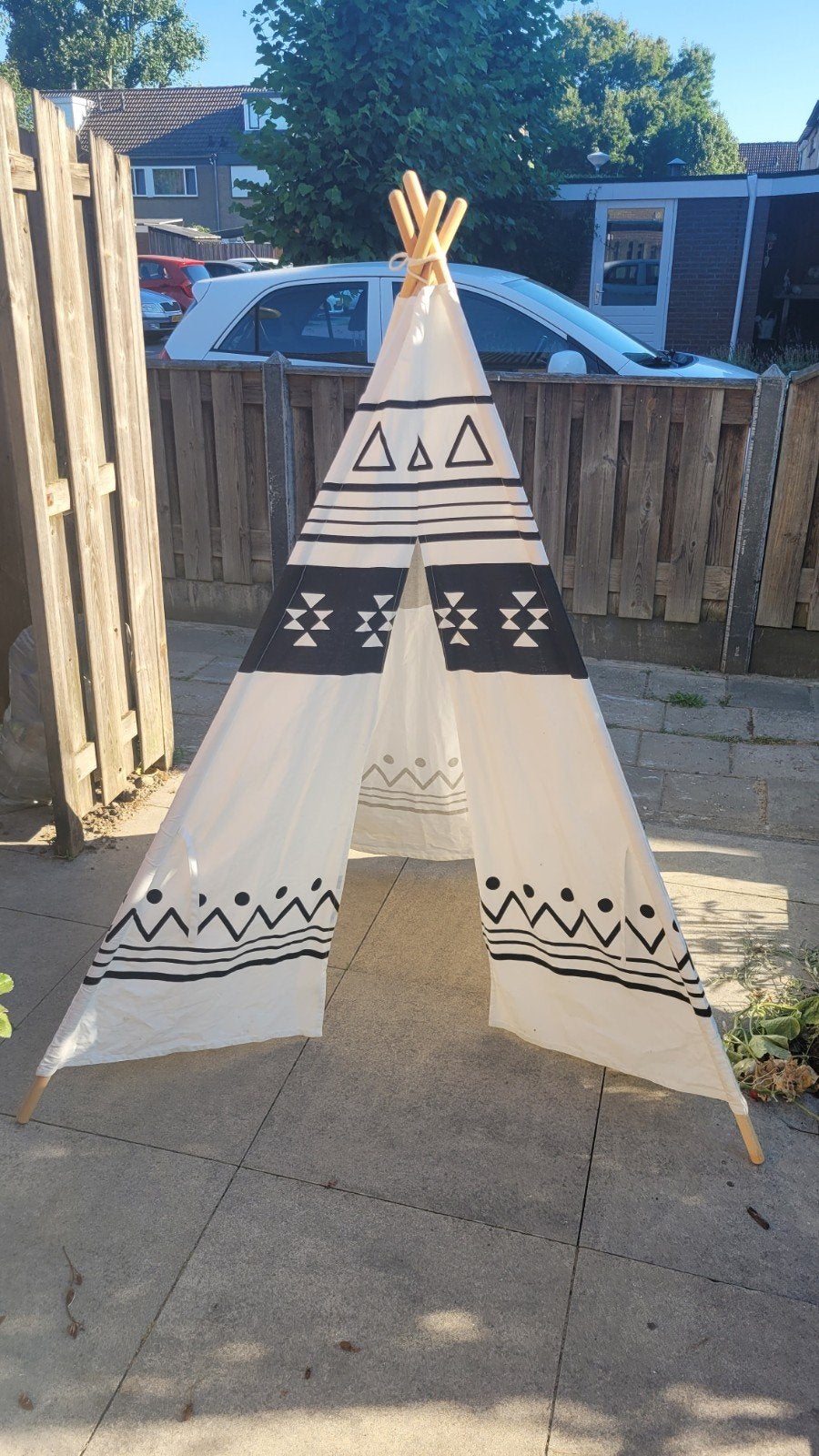 Kindertent, Ophalen