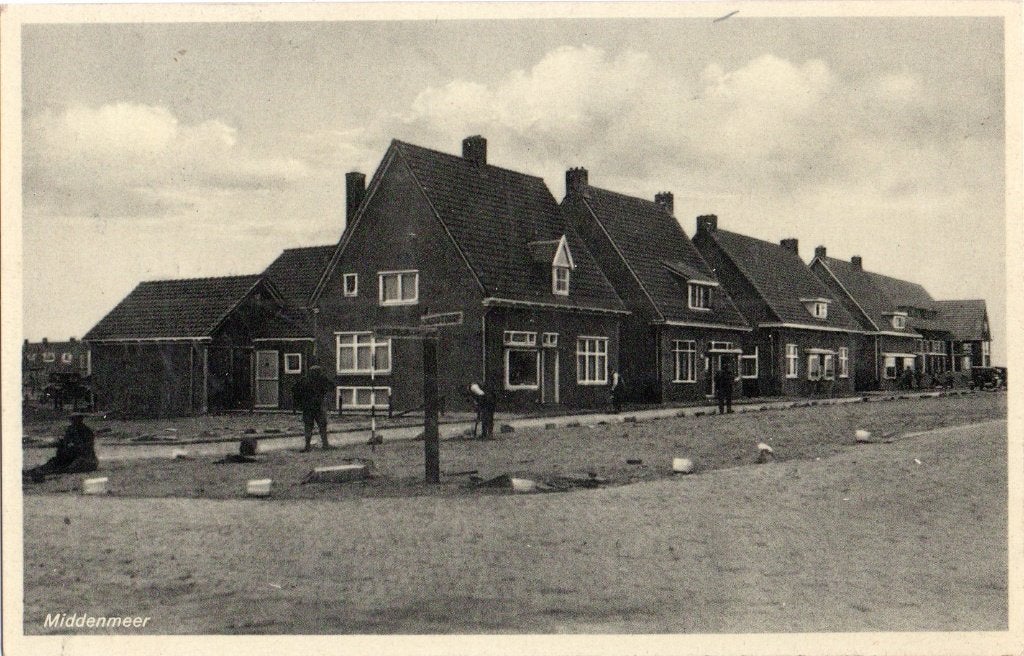 Middenmeer, Dorpsgezicht. 3418, Verzenden, 1920 tot 1940, Gelopen, Noord-Holland