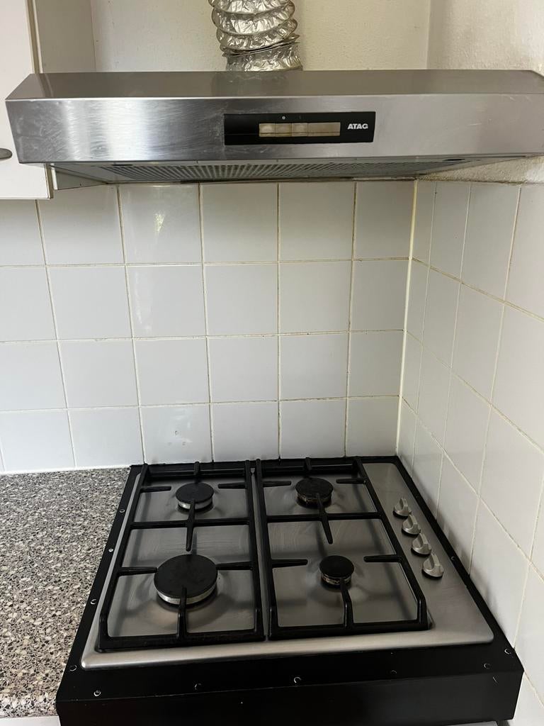 Gasstel Siemens, Witgoed en Apparatuur, Kookplaten, Ophalen, 4 kookzones, Zo goed als nieuw, Gas