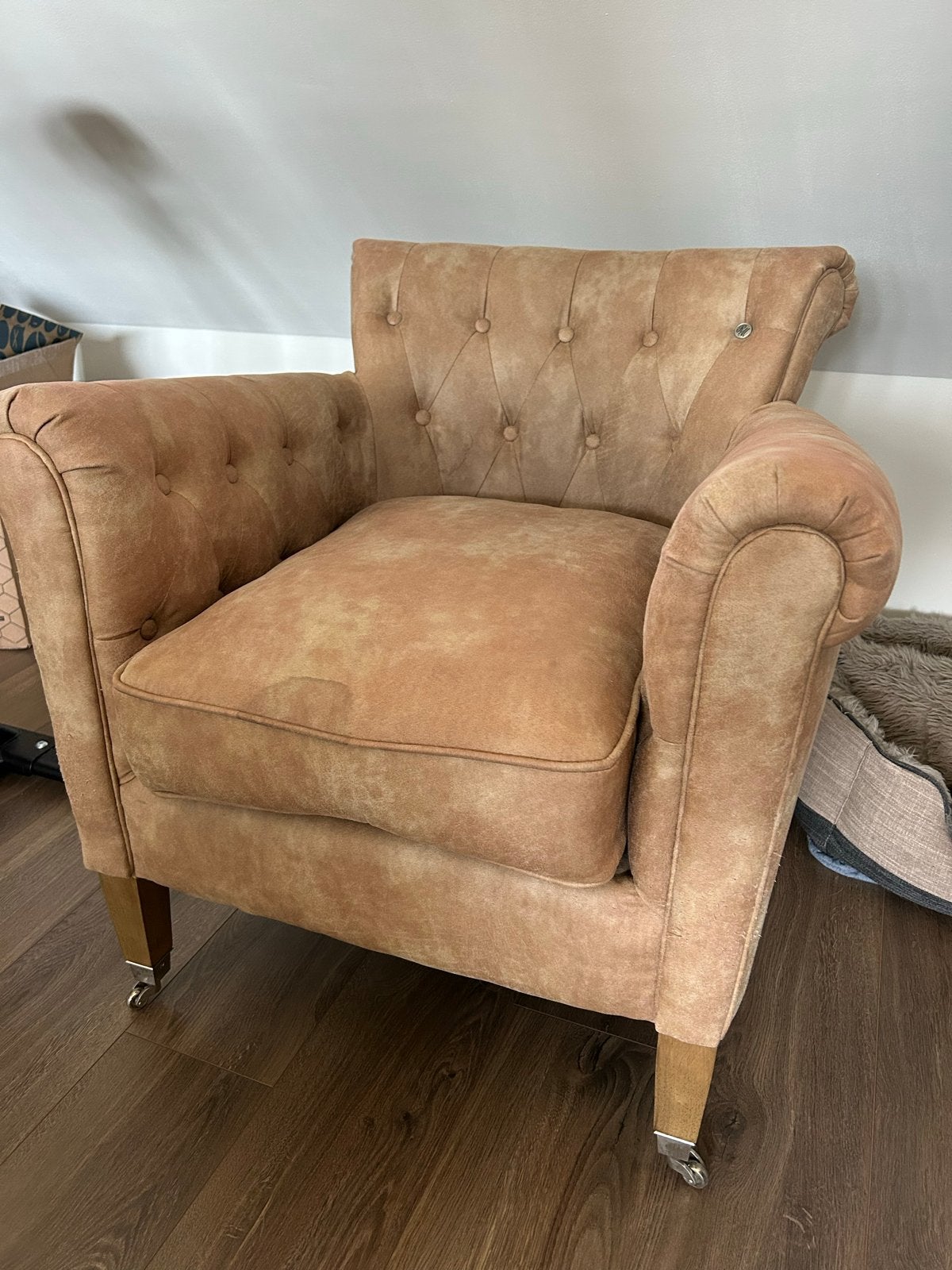 Riviera Maison Fauteuil - Comfortabel en Stijlvol, Ophalen, Gebruikt, Stof, 75 tot 100 cm